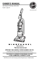 Hoover WindTunnel T Series Owner'S Manual предпросмотр