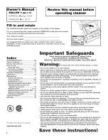 Предварительный просмотр 2 страницы Hoover WindTunnel U5720-900 Owner'S Manual