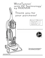 Hoover WindTunnel U8126-900 Owner'S Manual предпросмотр