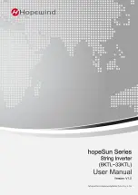 Hopewind hopeSun 10KTL User Manual preview