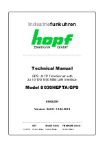 hopf Elektronik GmbH 8030HEPTA/GPS Technical Manual preview