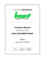 Preview for 1 page of hopf Elektronik GmbH 8030HEPTA/NCD Technical Manual