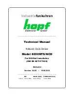 hopf Elektronik GmbH 8030NTS/NCD Technical Manual предпросмотр