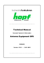 hopf 4490G10 Technical Manual preview