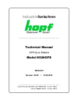 Предварительный просмотр 1 страницы hopf 8024GPS Technical Manual