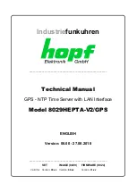 Предварительный просмотр 1 страницы hopf 8029HEPTA-V2/GPS Technical Manual