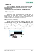 Preview for 3 page of Hoppecke TU-HA-850-350 Operating Instructions Manual