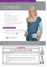 Предварительный просмотр 3 страницы Hoppediz Elastic baby sling Instructions Manual