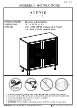 HOPPER Delancey 7161BK586CUV69 Assembly Instructions Manual preview