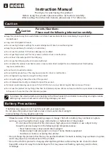 HORI Neckset Instruction Manual предпросмотр