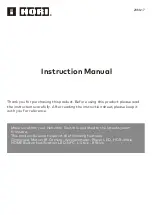 HORI NSW-244 Instruction Manual предпросмотр