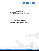 Preview for 1 page of Horiba Scientific Quanta-phi F-3029 Operation Manual