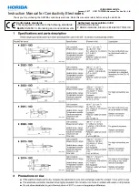 Предварительный просмотр 3 страницы horiba 3551-10D Instruction Manual