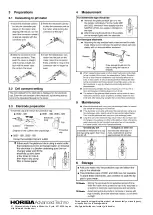 Предварительный просмотр 4 страницы horiba 3551-10D Instruction Manual