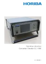 Предварительный просмотр 1 страницы horiba Checker CC-100E Operating Instructions Manual