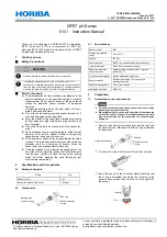 Preview for 2 page of horiba ISFET 0141 Instruction Manual