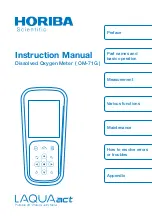 Preview for 1 page of horiba OM-71G Instruction Manual