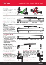 horiso SPECIALTY VENETIAN BLINDS Nstallation Manual preview