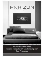 Horizon Fireplaces 1100 Low Line 1000 Mk2 Pebble Installation Instructions Manual preview