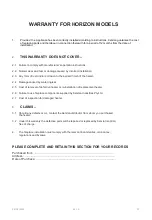 Preview for 22 page of Horizon Fireplaces Edge HCLC/P/L1100 Installation Instructions Manual