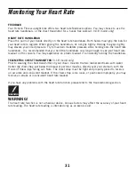 Preview for 31 page of Horizon Fitness 2.1B User Manual