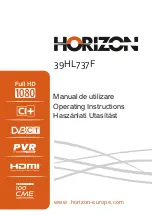 Preview for 1 page of Horizon Fitness 39HL737F Operating Instructions Manual