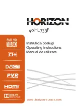 Horizon Fitness 40HL733F Operating Instructions Manual preview