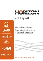 Preview for 1 page of Horizon Fitness 40HL7510U Operating Instructions Manual