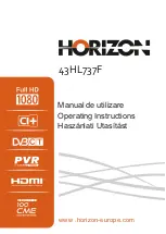 Horizon Fitness 43HL737F Operating Instructions Manual preview