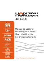 Предварительный просмотр 1 страницы Horizon Fitness 48HL810F Operating Instructions Manual