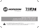 Horizon Fitness 7.8 AT Owner'S Manual preview