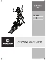 Horizon Fitness AFG E6 User Manual preview