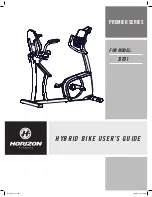 Horizon Fitness B701 User Manual preview