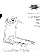 Horizon Fitness CLUB SERIES CST3 User Manual предпросмотр