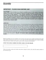 Preview for 6 page of Horizon Fitness CLUB SERIES CST3 User Manual