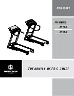 Horizon Fitness Cst 3.6 club series User Manual предпросмотр