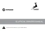 Preview for 1 page of Horizon Fitness ELITE E4000 Owner'S Manual