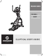 Preview for 1 page of Horizon Fitness ELLIPTICAL E1201 User Manual