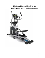Horizon Fitness Endurance 4-02 Service Manual preview