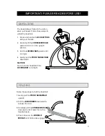 Preview for 7 page of Horizon Fitness Evolve Plus Owner'S Manual