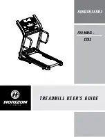 Horizon Fitness HORIZON CT83 User Manual preview