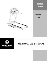 Horizon Fitness Horizon T81 User Manual предпросмотр