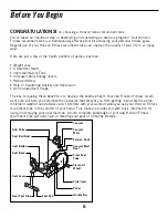 Preview for 6 page of Horizon Fitness HZ SERIES R51 User Manual