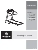 Horizon Fitness Paragon 308 Assembly Manual preview