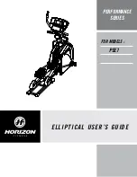 Horizon Fitness PSE7 User Manual preview
