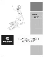 Horizon Fitness SXE 7.7 Assembly & User'S Manual preview