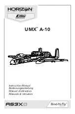 Horizon Hobby Bind-N-Fly AS3X UMX A-10 Instruction Manual preview