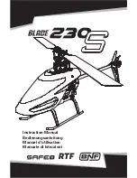 Horizon Hobby blade 230 s Instruction Manual предпросмотр