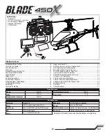 Preview for 3 page of Horizon Hobby Blade 450 X Instruction Manual