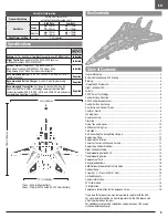 Предварительный просмотр 3 страницы Horizon Hobby E-FLITE F-14 Tomcat Twin 40mm EDF Instruction Manual